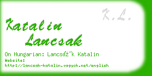 katalin lancsak business card